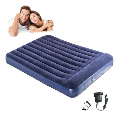 Camping Colchón Cama Inflable Almohadas Inflador Doble Plus