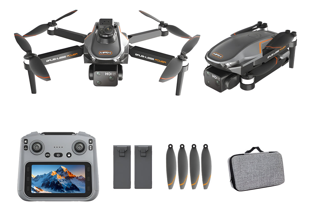 Drone Profesional con Cámara GPS y Pantalla Control - Antiobstáculos