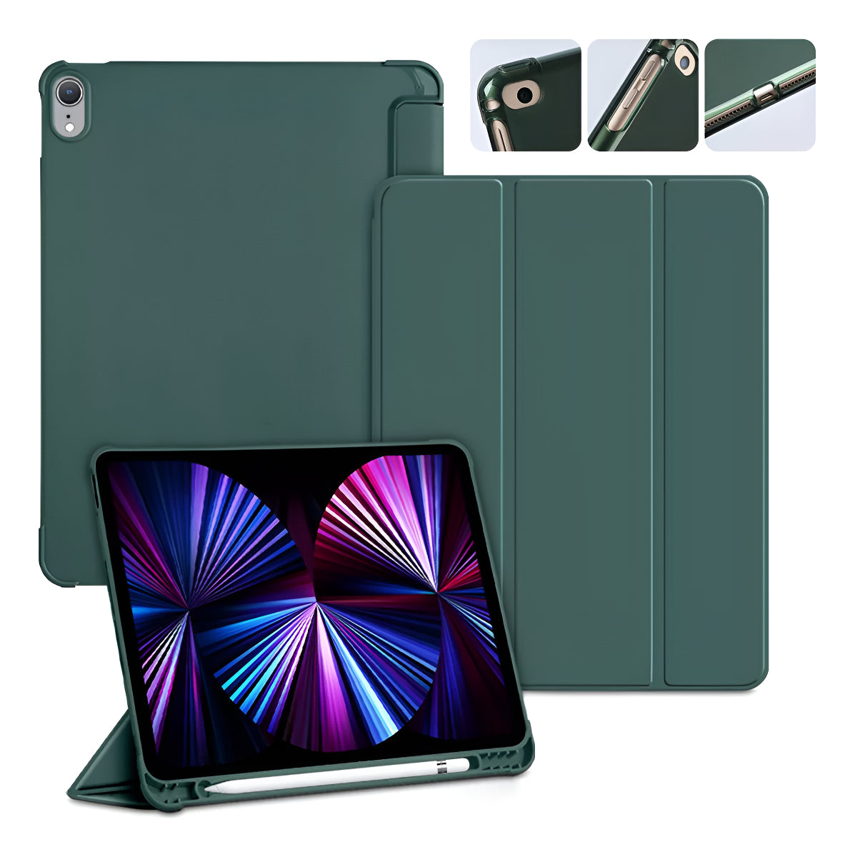 Funda iPad Air 4/5 10.9" Silicona con Portalápices - 5 Colores