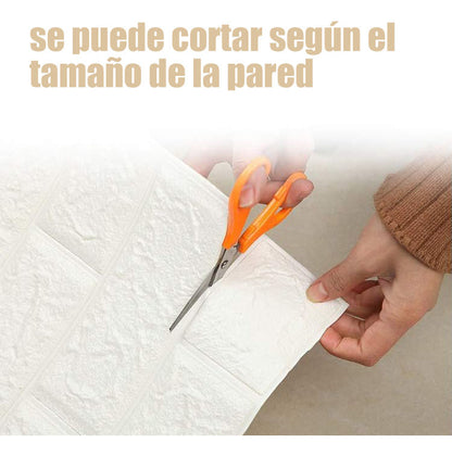Pegatina De Pared Decorativa 3d10pcs Mármol Ladrillo Veteado