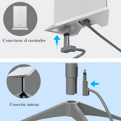 Cable Repuesto Hoso Starlink 23m Conexión Estable Gris Oscuro