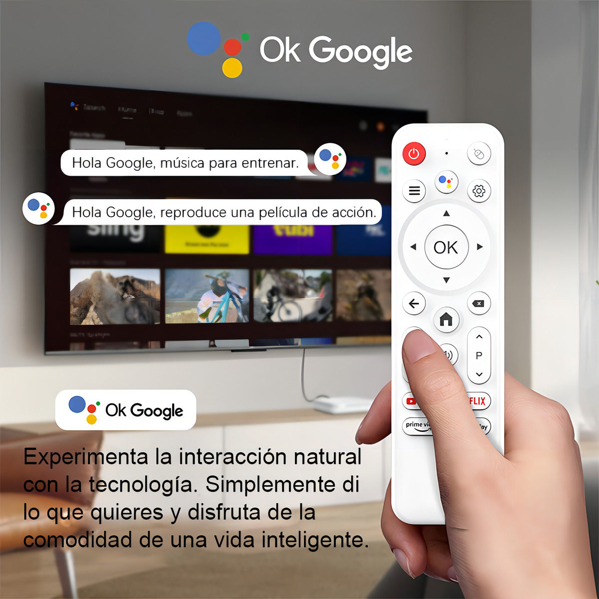 Tv Box Android Hoso H96max 4k Blanco Asistente Voz Hdmi De Voz