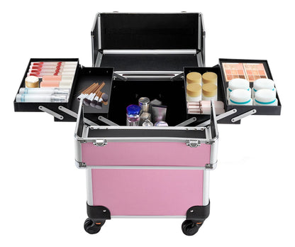 Maleta De Maquillaje Con Ruedas Caja Almacenaje Multiuso
