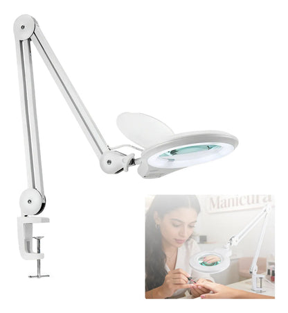 Lámpara Lupa De Aumento Lente Circular Lupa Luz Led