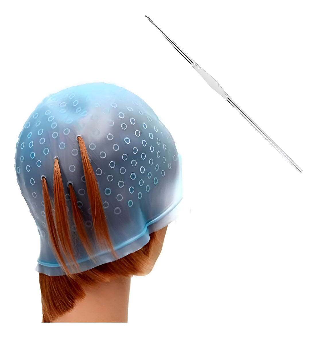 Gorro Viso Goma Para Pelo + Crochet