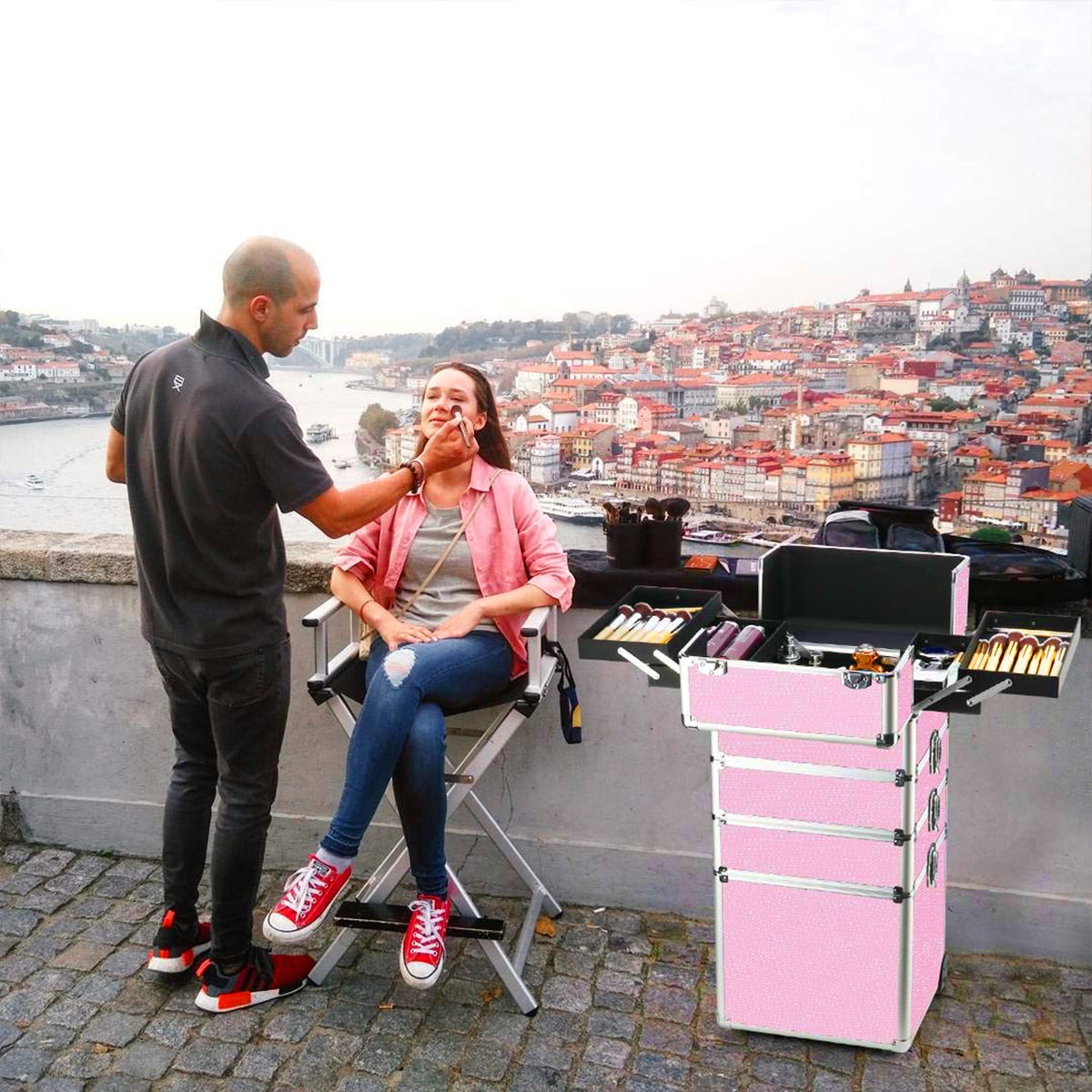 Maleta Maquillaje Profresional Con Ruedas Gran Capacidad