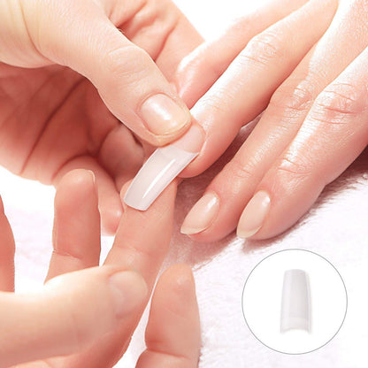 Caja De Tips Para Uñas (500unidades) Color Hueso Colo Piel
