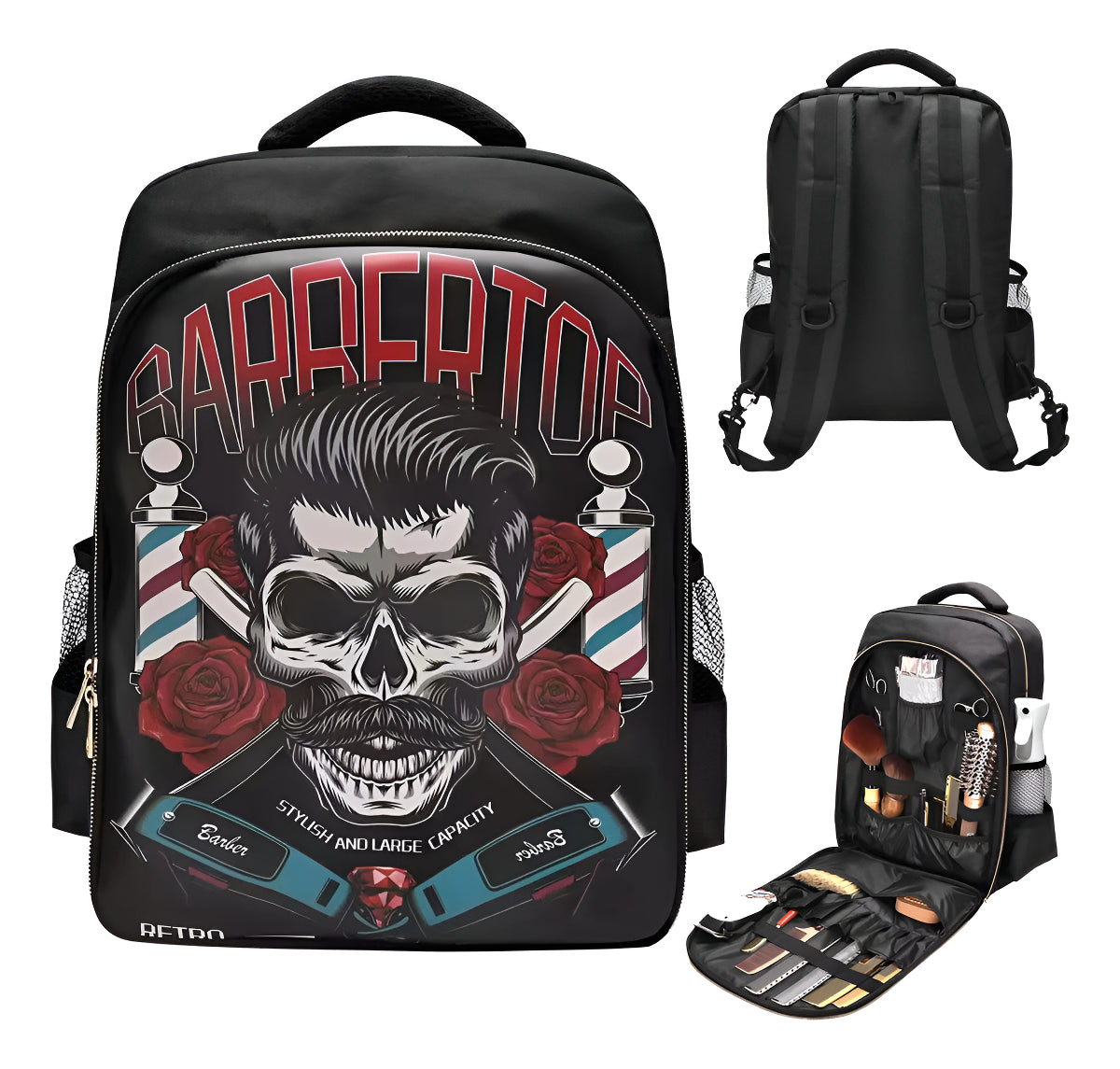 Mochila Organizadora Para Tijeras Maquina Barbero Portátil