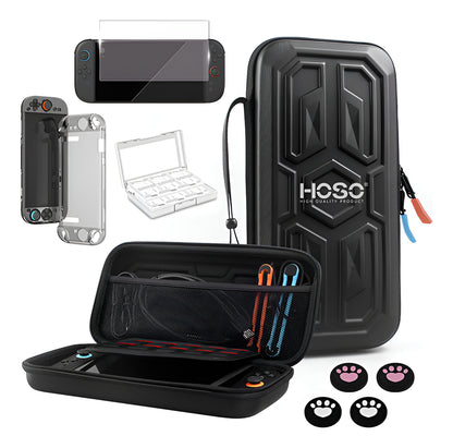 Bolso Estuche Funda 8 En 1 Para Nintendo Switch 2 Color Negro