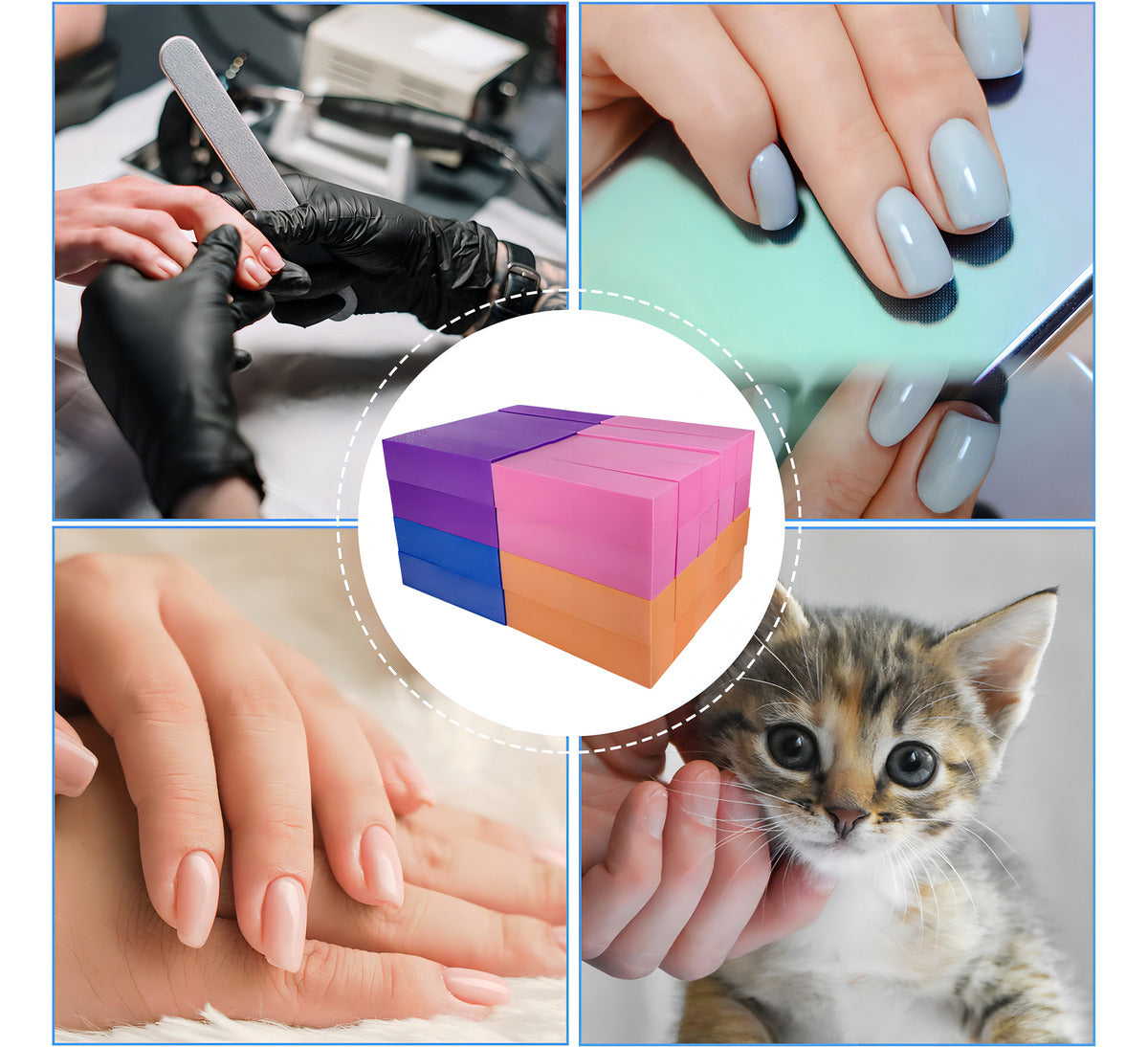 Pack 20 Taco Pulidor Para Manicure