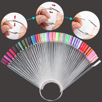 Muestrario De 50 Tips Uñas Para Practicar Manicure