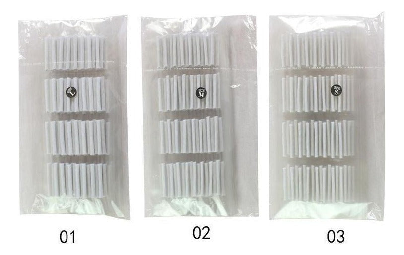 Bigudies Papel Para Ondulación Pestañas Permanente S,m,l,xl Blanco