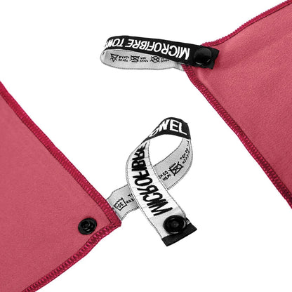 Toalla De Baño 3pcs Viaje Deportiva Microfiba Secado Rápido Color Rosa Microfibra