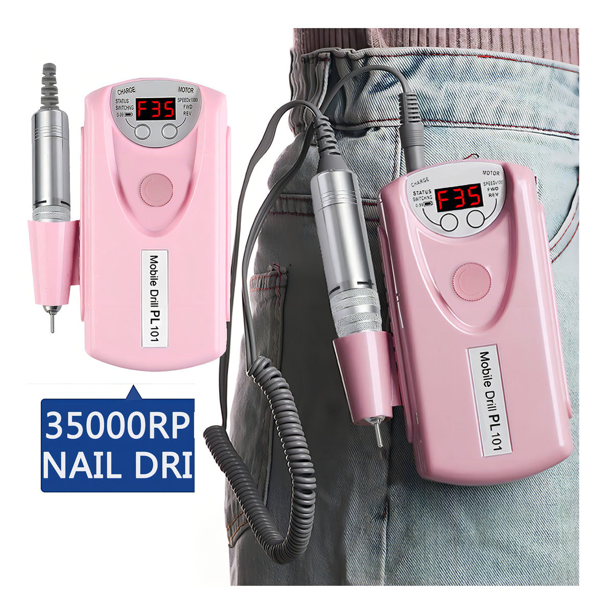 Torno Inalambrico 30000 Rpm Manicura Torno Uñas