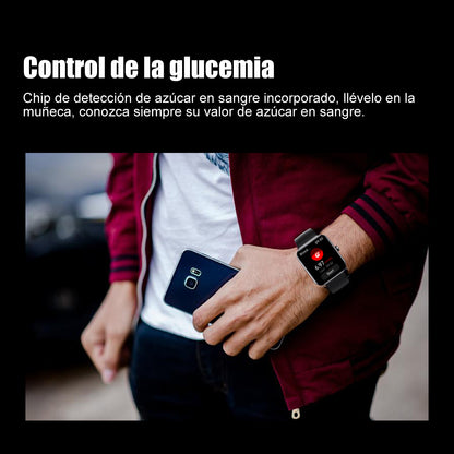 Reloj Inteligente Smartwatch F57l Deportivo Con Sensor Caja Negro Correa Negro Bisel Negro Diseño De La Correa Mesh