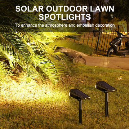 Foco Estaca Led Lámpara Solar Exterior Jardín 7 Colores