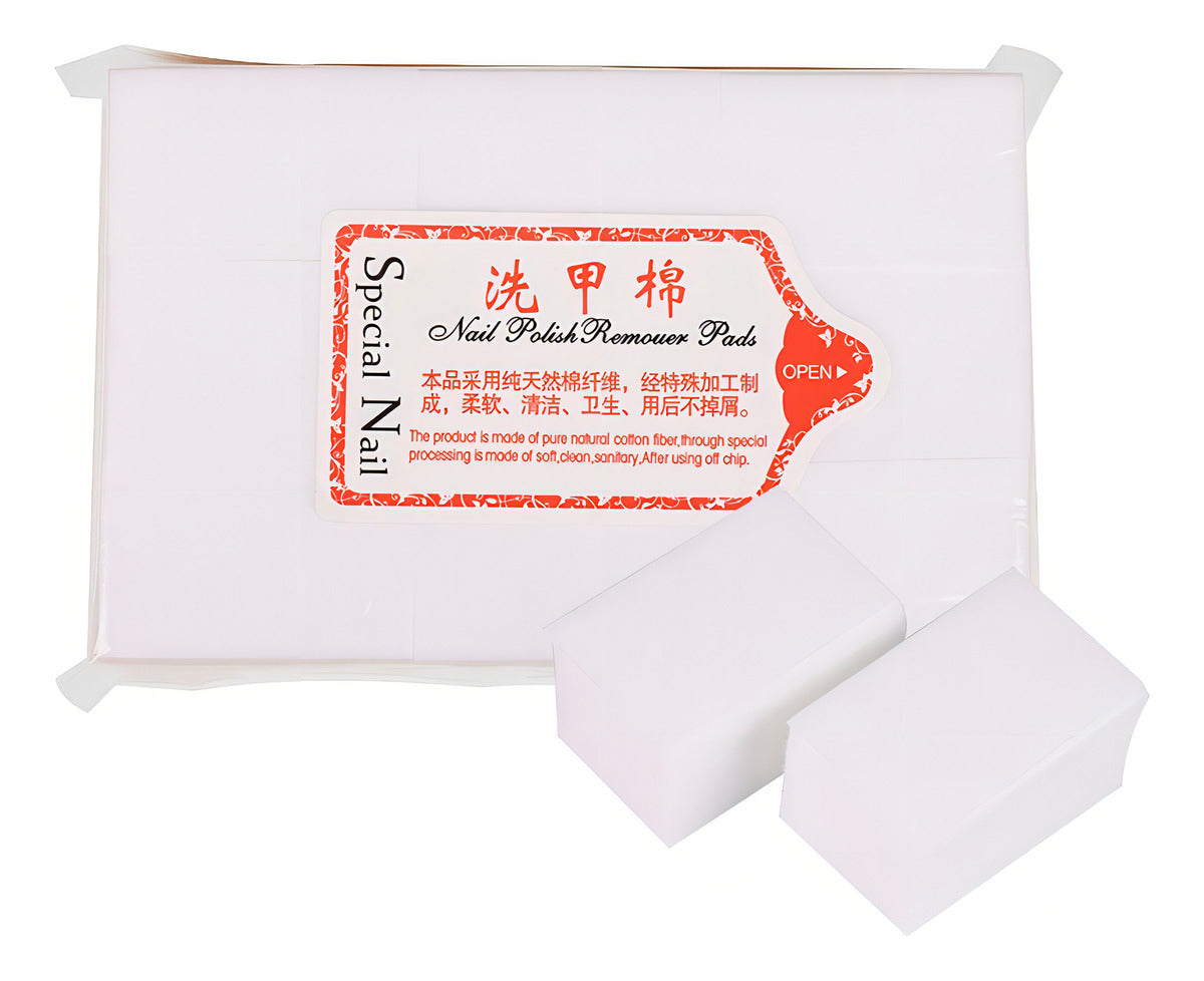 Toallitas Algodón Sin Pelusa 900 Uds Para Nail Art Y Manicura