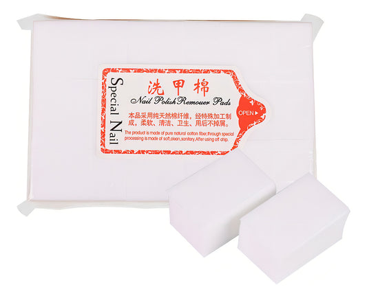 Toallitas Algodón Sin Pelusa 900 Uds Para Nail Art Y Manicura