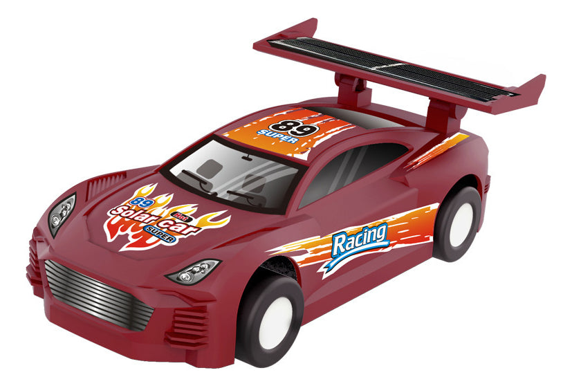 Auto Juguete De Energía Solar Educativo Robot De Niños Color Rojo Personaje Rojo