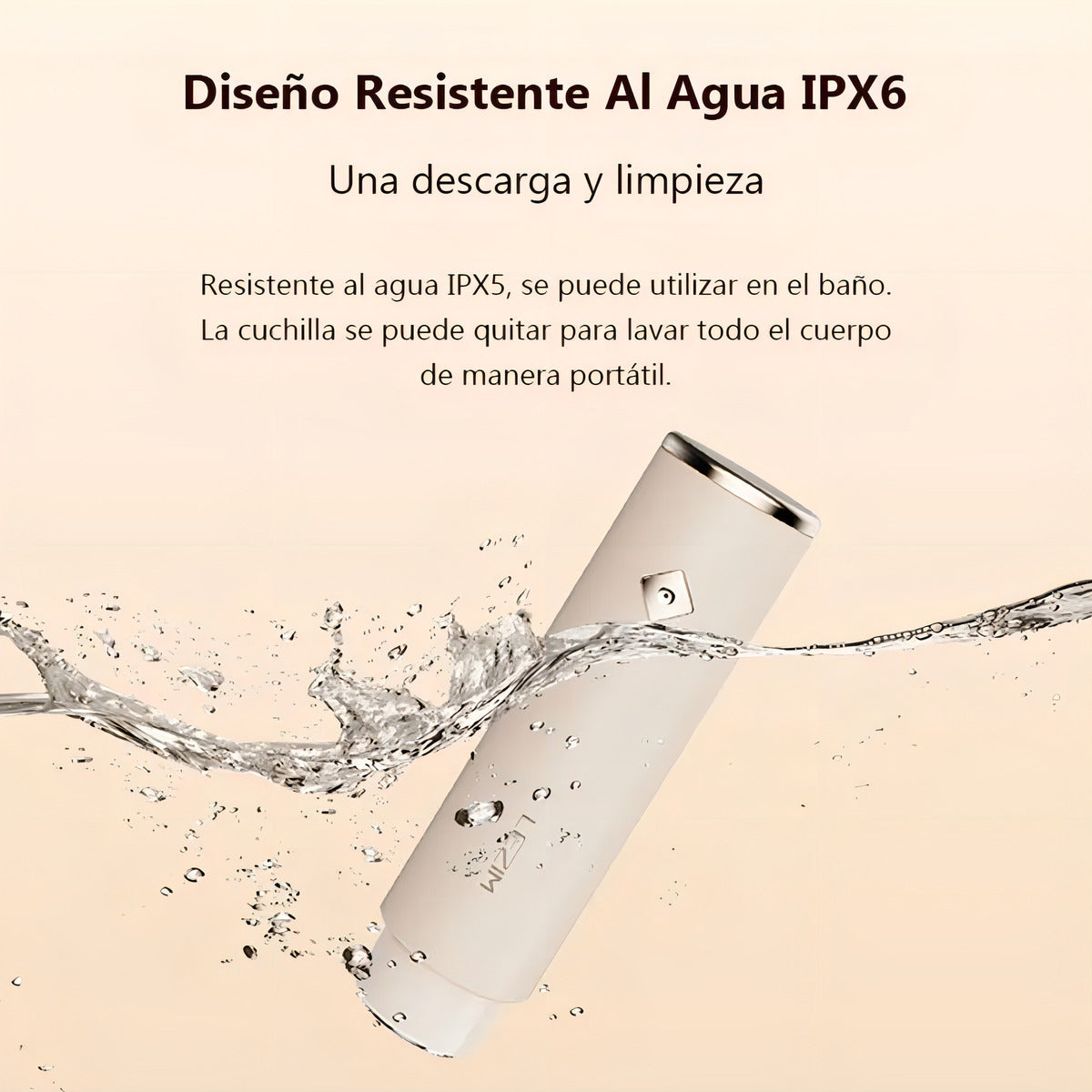 Inalambrico Depiladora Facial Maquina Mujer Recargable Usb Color Blanco