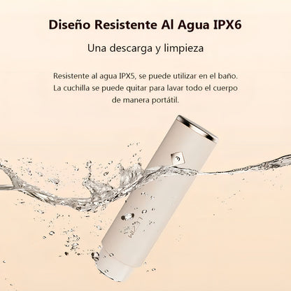 Inalambrico Depiladora Facial Maquina Mujer Recargable Usb Color Blanco