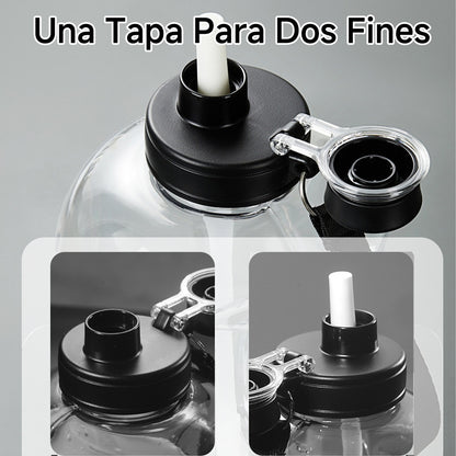 Botella De Agua Deportiva Motivacional Gran Capacidad 1.6l