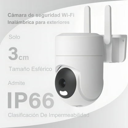 Cámara Seguridad Wifi Audio Bidireccion Alarma Ip66 2k C12h Color Blanco