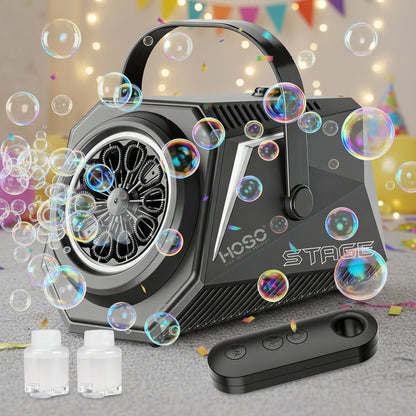 Máquina De Burbujas Hoso Ppj Portátil Con Control Remoto 5w Para Fiestas