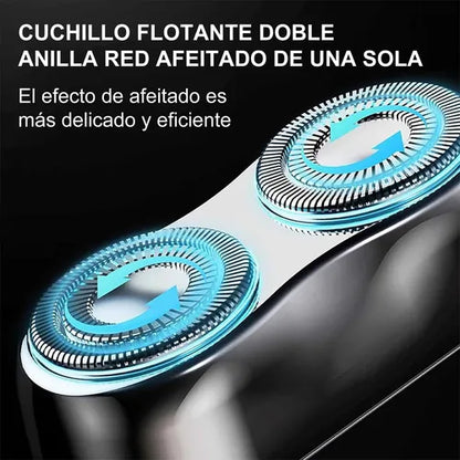 Afeitadora Magnética Portátil Eléctrica Acero Inoxidable Color Naranja Claro