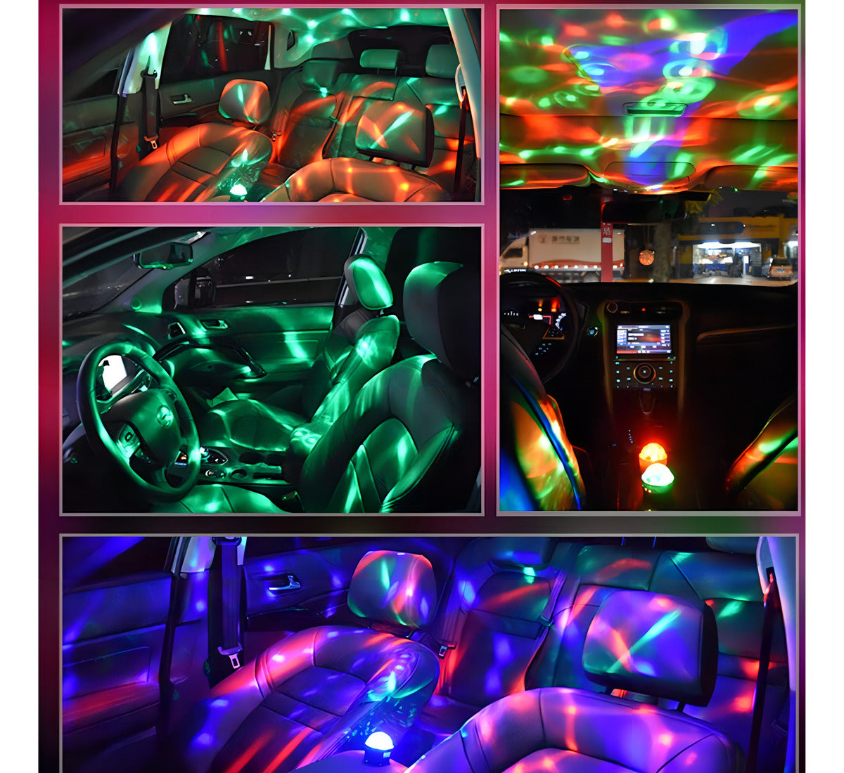Bola Luces Para Fiesta Dj Muticolor De Magnética Portátil Color Multicolor