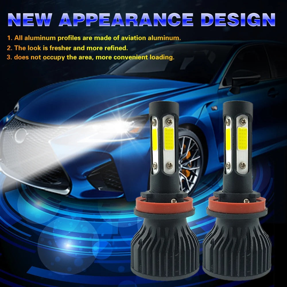 Ampolleta Luz V7 Para Autos Led Kit Turbo H1 H4 H7 H11 9005