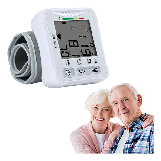 Monitor De Presión Arterial Muñeca Hoso Blanco Pantalla Grande Modelo W01