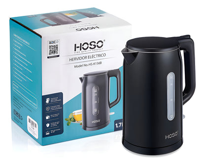 Hervidor 1.7l Sus304 Con Herramienta Libre De Bpa Y Apagado Negro
