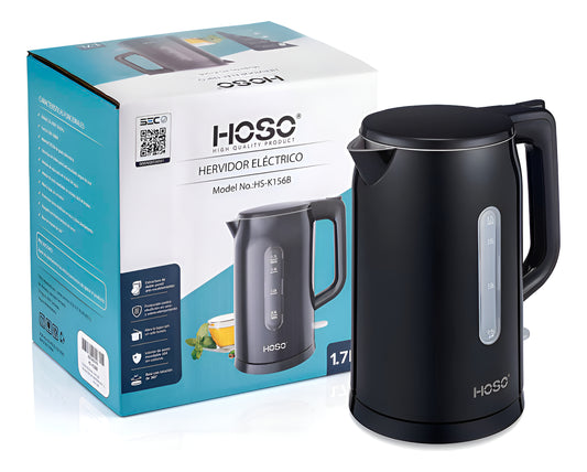 Hervidor 1.7l Sus304 Con Herramienta Libre De Bpa Y Apagado Negro