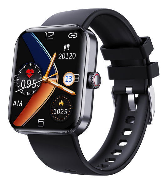 Reloj Inteligente Smartwatch F57l Deportivo Con Sensor Caja Negro Correa Negro Bisel Negro Diseño De La Correa Mesh