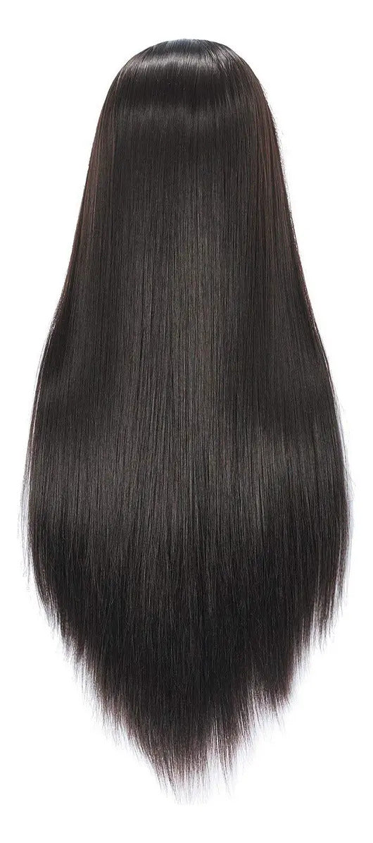 Cabeza Tecnica Pelo Sintetica 65cm Largo + Soporte De Mesa